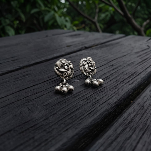925 Silver Peacock Drop Earrings