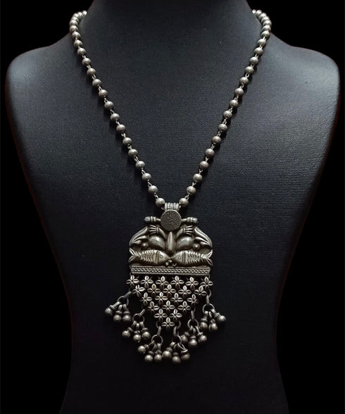 925 Silver Fish Pendant Necklace