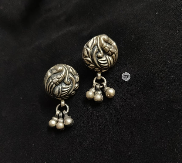 925 Silver Stud Drop Earrings