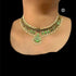 Green kundan necklace