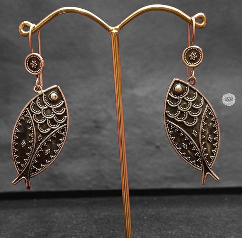 Silver Rawa Fish Earrings