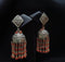 925 Silver Coral Jhumka