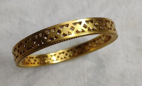 Gold plated Cut work Bangles (Set of 2)