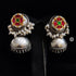 Kundan Silver Pearl Jhumka