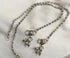 925 Silver beads minimal anklet (pair)