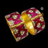 PRE-ORDER Gold plated Kundan Silver kada (Size 2.4)