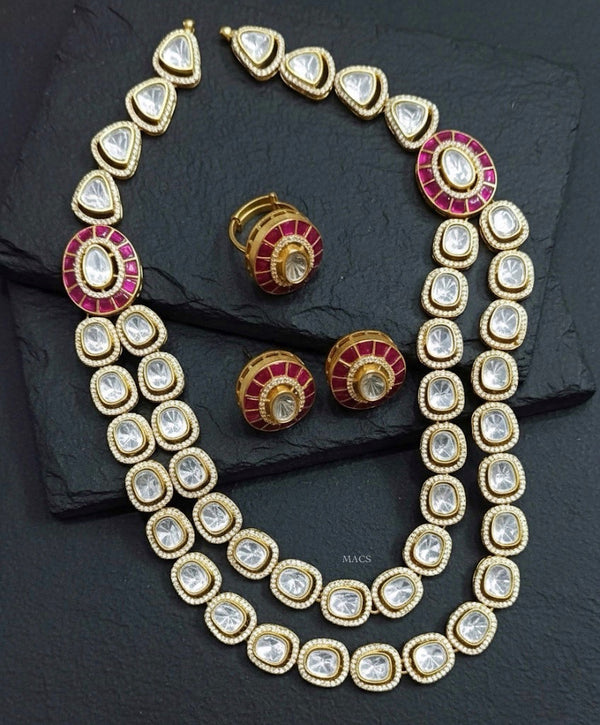 925 Moissanite Necklace Set