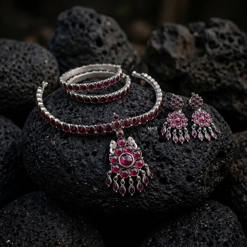 925 Dark Pink Addigai Kemp Set (pre order)