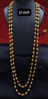 Gold plated layered siver dholki necklace, Dholki Beads Necklace