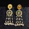 Green Kundan Pearl Earrings
