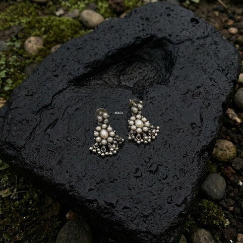 925 Pearl Silver Addigai Necklace (pre order)