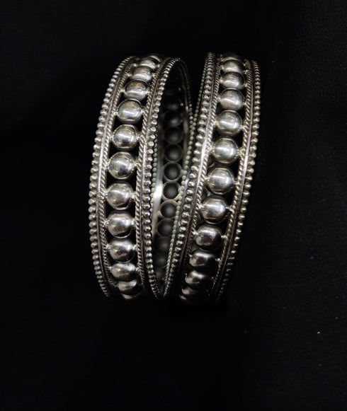Silver Classic Bangles Set