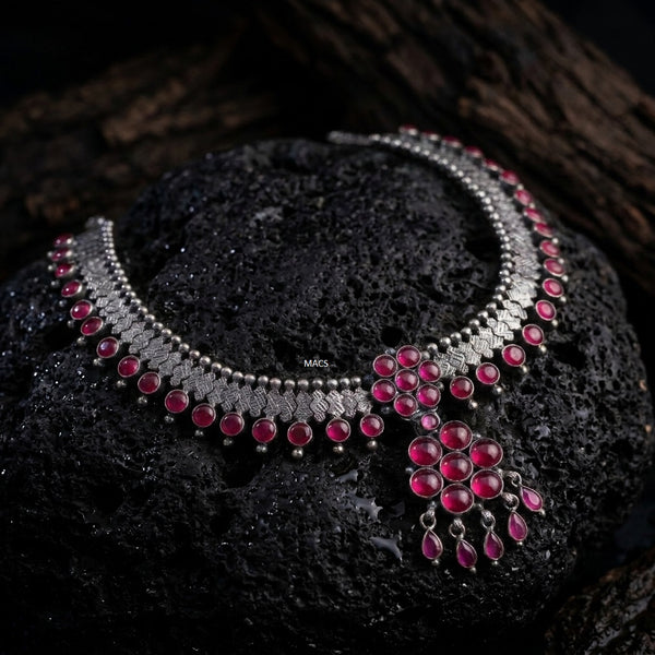 Pre Order 925 Pink Kempu Stone Attigai