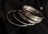 Silver Plain Flat 8 Bangle Set (2.8)