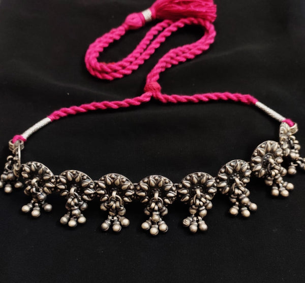 925 Silver Ghungaroo Necklace