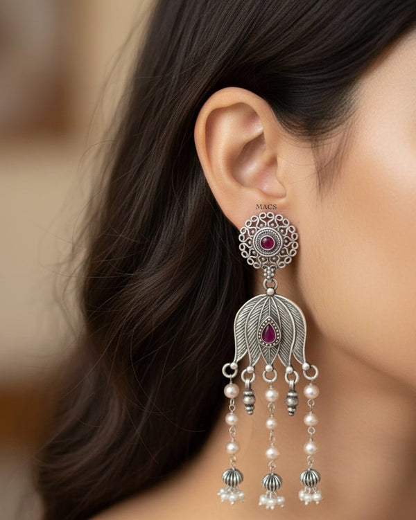 925 Lotus Kemp Earrings