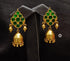 Green Kundan Goldplated Jhumka