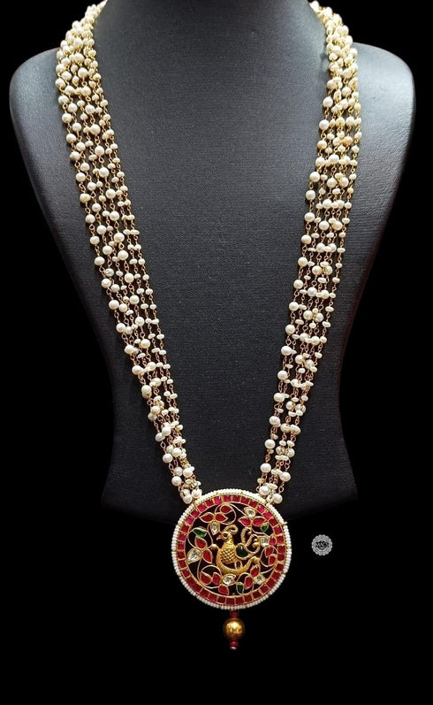 925 Kundan Pearl Necklace