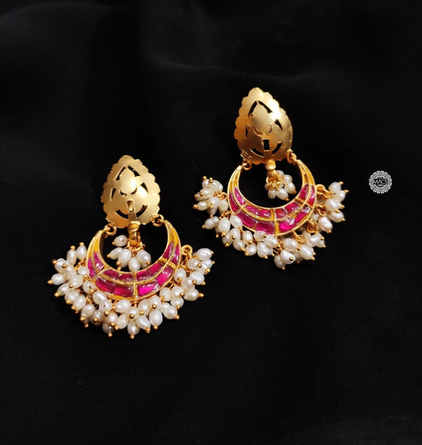 Kundan Chandbali Earrings