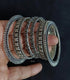 925 pure silver bangles with intricate filigree and floral engravings