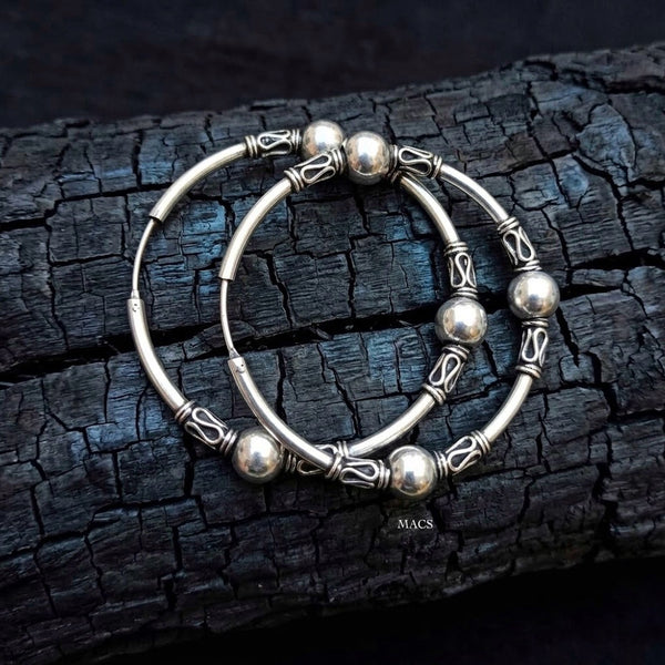 925 Silver Big Hoop Earrings