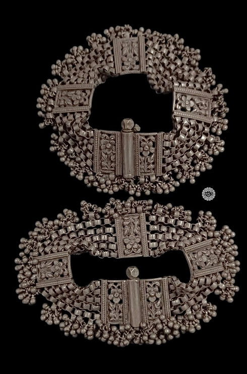 Vintage Silver Ghungaroo Anklet (pair)