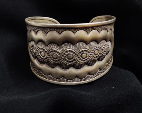 Silver Engraved Cuff