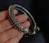 Pink Stone Encrusted Bangle (Size 2.6)
