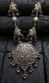 Long 925 Silver Peacock Necklace