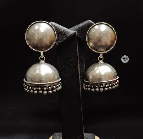 925 Silver Plain Jhumka