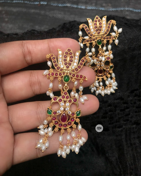 Lotus Guttapusalu Earrings (Goldplated)