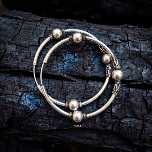 925 Silver Big Hoop Earrings