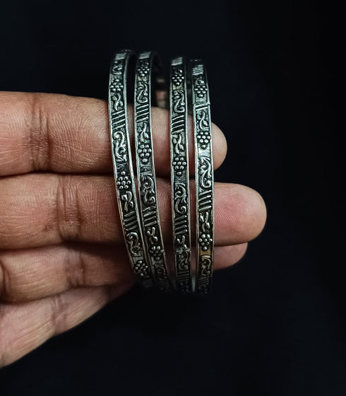 925 silver bangles set, size 2.10 bangles in pure silver