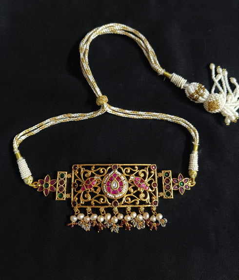 925 Silver Gold plated Choker