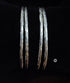 925 Silver Hammered Bangles (Size 2.6)