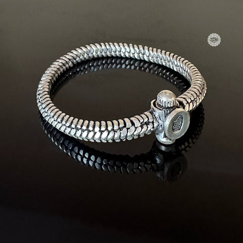 Silver Twisted Bangle Kada
