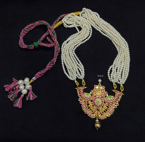 925 Kundan Pearl Necklace