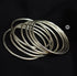 Silver Plain 12 Bangle Set (2.6)
