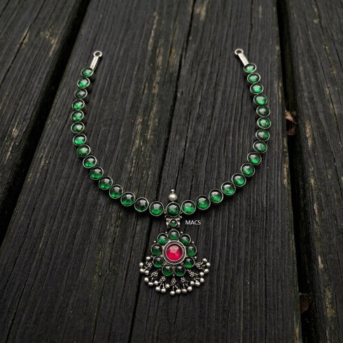 925 Silver Reversible Attigai Necklace (pre order)