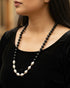 Dholki Black Beads Necklace