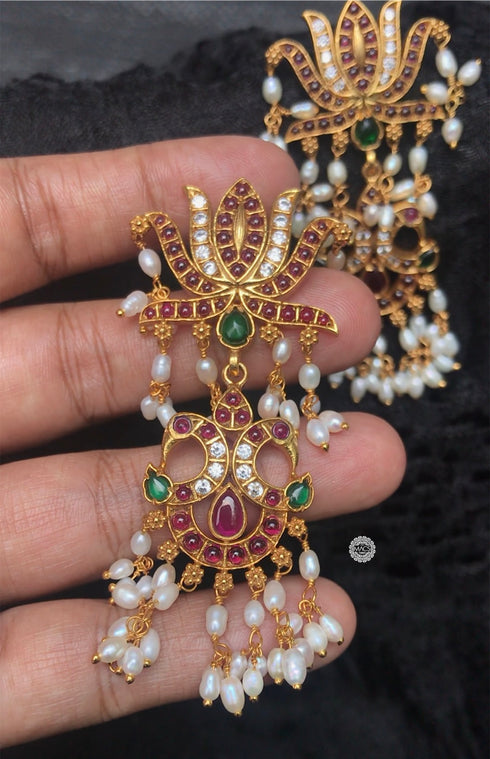 Lotus Guttapusalu Earrings (Goldplated)