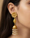 Goldplated Pearl Flower Jhumka