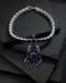 Blue Kemp Addigai Silver Necklace (pre-order)