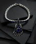 Blue Kemp Addigai Silver Necklace (pre-order)