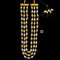 3 line Dual tone Dholki (Big beads)