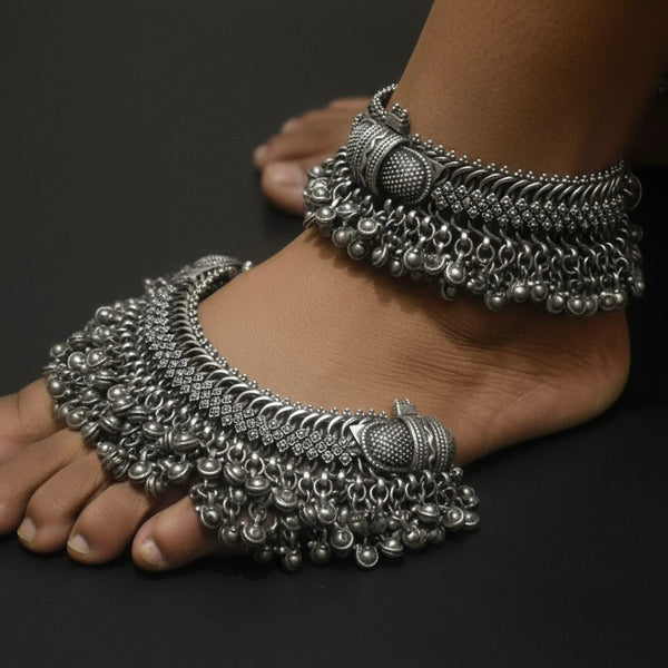 Vintage Silver Anklet (pair)
