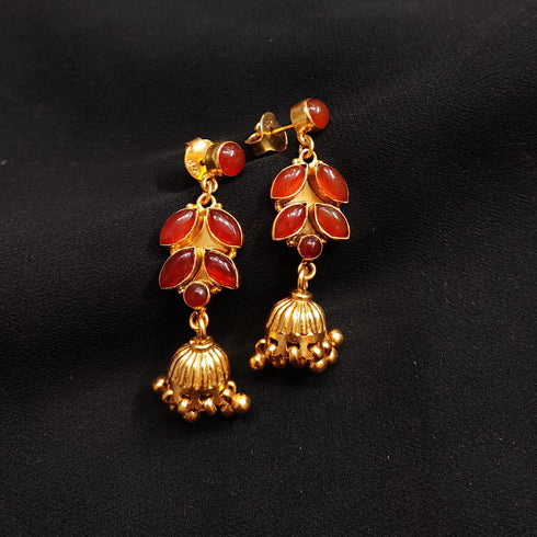 Gold plated Stone Drops