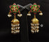 925 Kundan Flower Pearl Jhumka