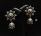 925 Silver Flower Jhumka