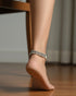Silver ball anklets (Pair)- Pre Order